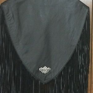 Fringed Harley cape vest